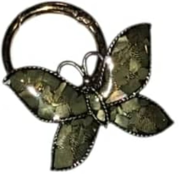 Butterfly Keychain Bag Charm Green - Picture 2 of 4